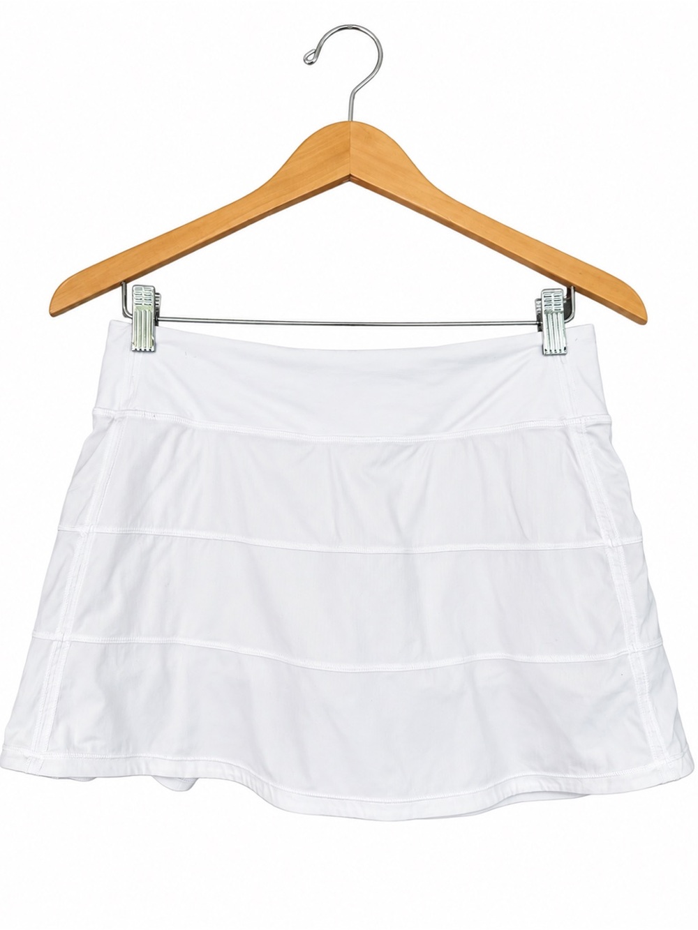 Lululemon Pace Rival Skirt Tall Long White Size 6 Tennis Golf Skort